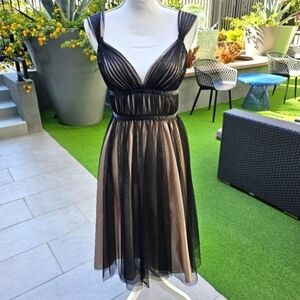Charlotte Russe Black Tan Midi Sundress